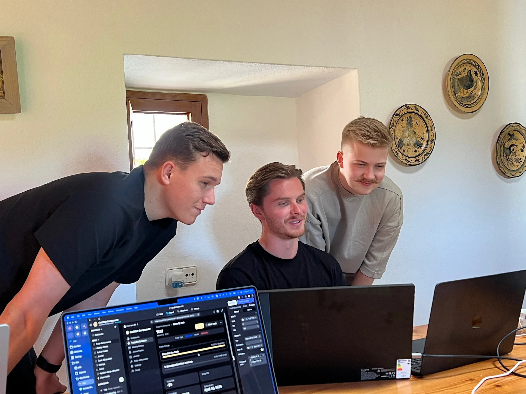 The V88 team collaborating on a client solution
