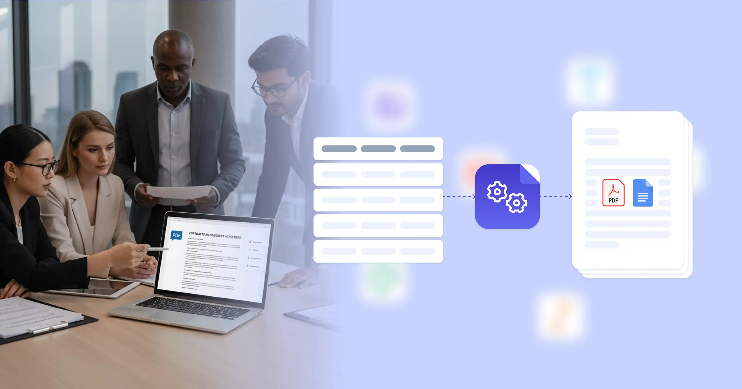 Generate Contracts Management PDFs in Minutes, Not Hours