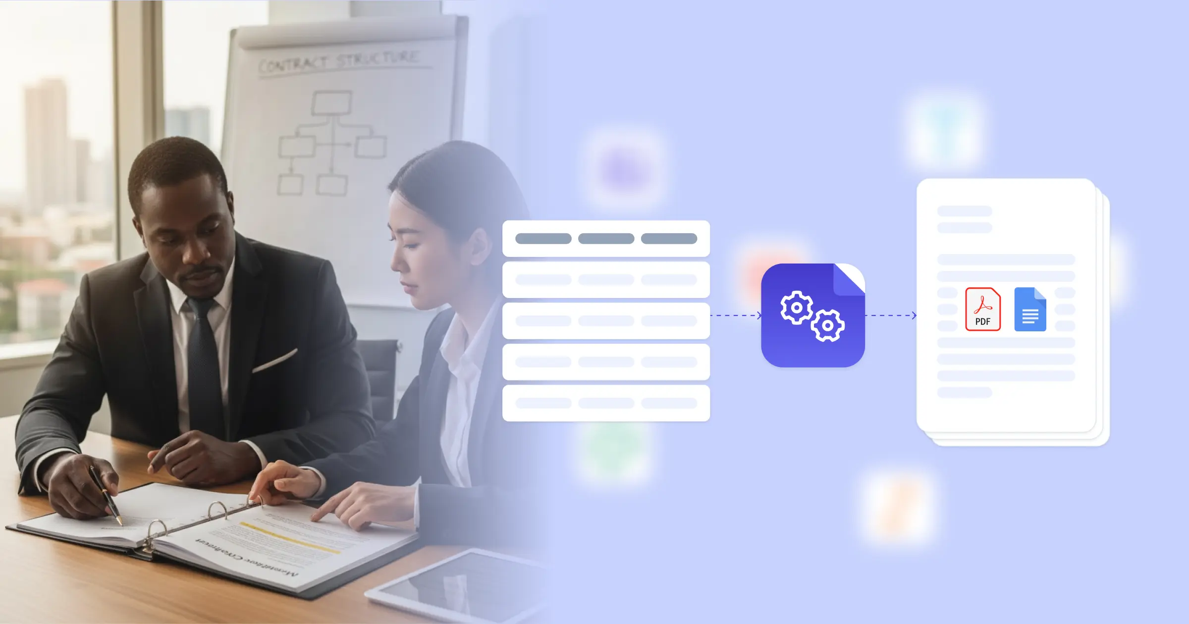 Automate Management Contracts: From Definition to Document Generation