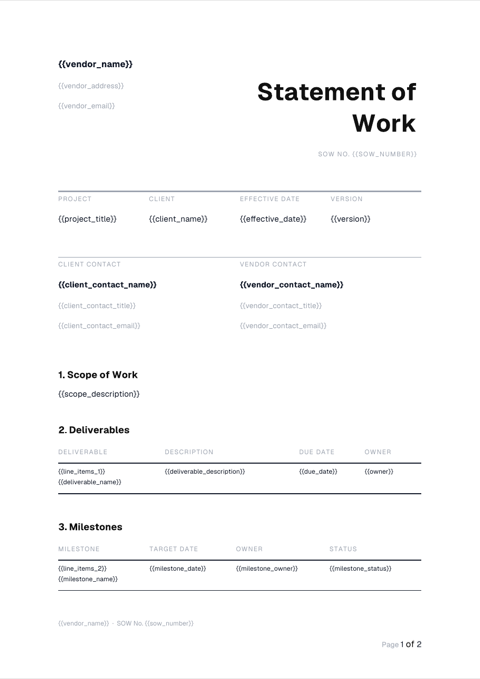 Print Minimal design style preview